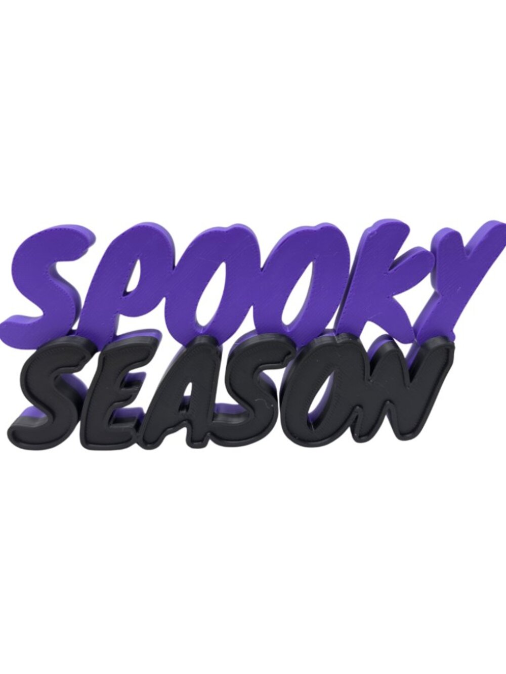 3D Printed Spooky Season Halloween 5" Shelf Sitter Purple Bookshelf Table Decor